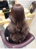 ブリーチなしラベンダーグレージュ透明感カラー髪質改善艶髪