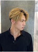メンズカット/ブリーチ/ニュアンスパーマ/メンズハイライト/眉毛