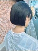 冬ミニボブ◎小顔見せ×暗髪透明感20代30代