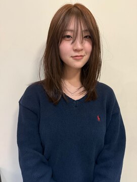 ナループロアボタン(Nalu pu loa BOTAN) レイヤーカット/バタフライレイヤーカット/シャンパンブラウン