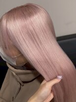 ベレーザ 渋谷(BELEZA) 17510ホワイトピンクブリーチバーガンディルーツカラーロング