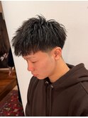 フレンチクロップ　テクスチャークロップ　テーパーフェード