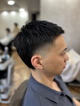 アンカー(ANCHOR) MEN’S/リバースセンターパート/ニュアンスパーマ/印西市