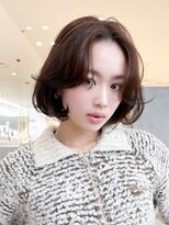 アルバム 銀座(ALBUM GINZA)&nbsp;ミディアムボブブリーチなし韓国_F21534