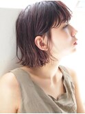 ROPIでタイトにスタイリング*軽めのワンレンボブ
