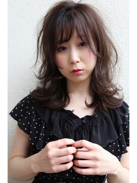 イソラブル(ISOLA-blu) 【大人かわいいグレージュ】ヴェールウェーブ×マッシュウルフ