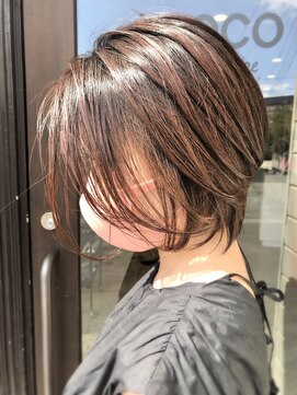ヘア メイク ココ(hair make coco) 前下がり×ショートレイヤー