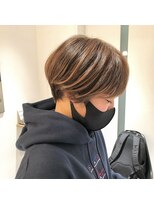 ジュール 銀座(Joule)&nbsp;オフィスヘア/エアリーミディ/ショートパーマ/ホワイトアッシュ