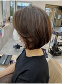 小顔補正立体カット