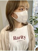 ミルクベージュインナーカラー