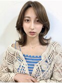 韓国ヘア/くびれヘア/くびれミディ/フェイスレイヤー/ハイライト