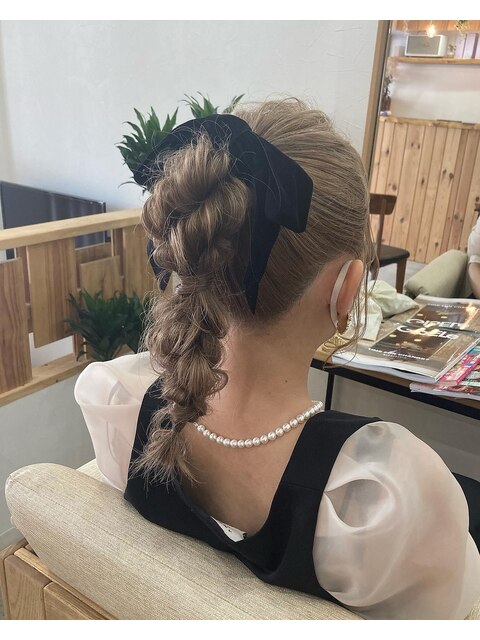 ポニーテールヘアアレンジ☆