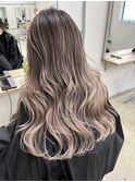 バレイヤージュ/イメチェンピンクベージュ