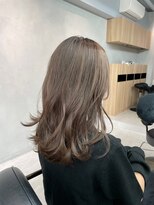ルネ 北千住(Renee) レイヤーカット_オルチャンヘア_ダークグレージュ_ワンホンヘア