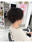 メンズ波巻きパーマ