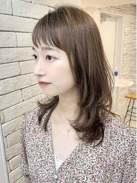 ヘアメイク シンズ レインボー(Hair Make SHIN'S RAINBOW) ショートボブ/大人巻き/ぷつっとボブ/ナチュラルモード/高松