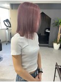 【梅田】ピンクカラー髪質改善トリートメントダブルカラー