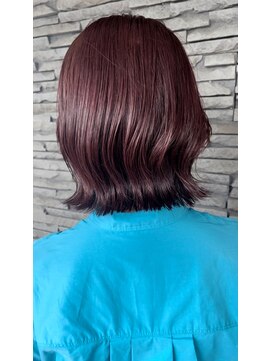 ハイバレーヘアーメゾン(HIGH VALLEY HAIRMAISON) くびれミディ外はねバブミディアムウルフタッセルボブミニボブ