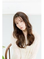 ソワン ド ブランシュ ライフ 八戸ノ里店(Soin de Blanche LIFE)&nbsp;韓国風フェザーバングと大きめウェーブで大人っぽい