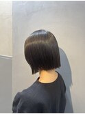 イメチェン/フルバング/似合わせカット/レッドブラウン/髪質改善