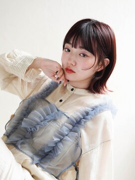 ジュール サウス 新宿南口(Joule South) ミディアムヘア/斜めバング/グレージュカラー/新宿駅