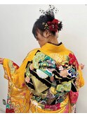 ☆成人式☆振袖着付け+ヘアセット