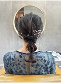ヘアセット/編みおろし/パーティーヘア/お呼ばれヘア/恵比寿/