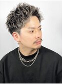 ツーブロ前上げショート