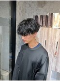 おしゃれ男子のツイストスパイラル モテ黒髪マッシュ
