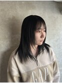 髪質改善×ブルーブラック