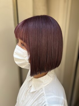 マセナ(Masena) カシスピンクバイオレッド×ぱつっもタッセルボブ