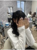 編みこみハーフツイン