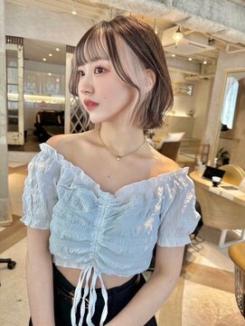 ロンド ジュルード 名古屋(Lond jeloud) ハイトーン/ダブルカラー/ブリーチ/インナーカラー 19