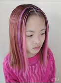 小学生ギャルにお手軽エクステ