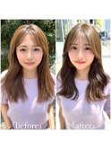 20代30代40代◎小顔 ワンカール 髪質改善 韓国 新宿