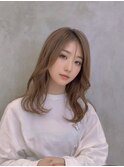 ほんわか韓国ロング20代30代40代シアーピンク透明感くびれボブ