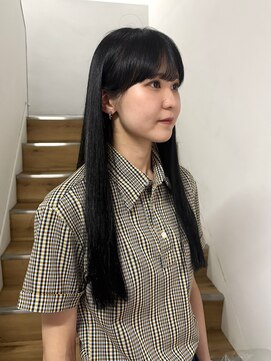 ヨーク(YOKE) 【YOKE】髪質改善ダークグレー縮毛矯正艶髪トリートメント