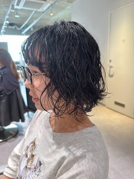 アム(amu) ボブパーマ/パーマボブ/ゆるふわパーマ/前髪パーマ/くせ毛パーマ