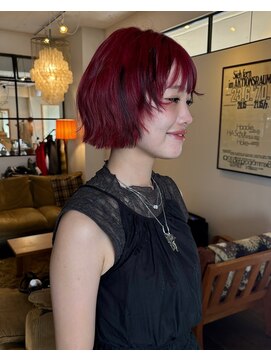 ドロップ(drop) レイヤードスパイスボブ　デザインカラー