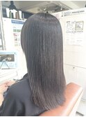 髪質改善 縮毛矯正 ツヤ髪 黒髪