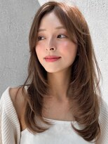 アグノス 青山(Agnos)&nbsp;デザインカラー美髪セミディナチュラルカールくせ毛風カール