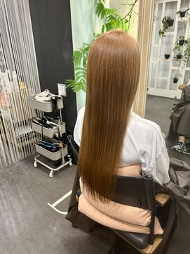 ドワーフ(DWARF) 縮毛矯正へのブリーチカラー