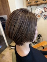 ウィン 川口元郷店(win)&nbsp;ショートボブ/白髪ぼかし/ハイライト