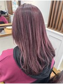 ピンク系カラーハイライトスタイル☆