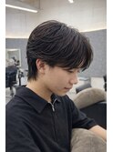 大人の雰囲気ニュアンスパーマセンターパート