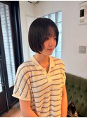 ダークパープル/ナチュラルショート/ミルクブラウン/夏/池袋