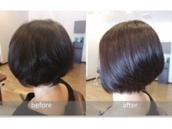 クラール ヘアー(Klar Hair)の写真/乾かすだけでスタイルきまる！時間が経っても扱いやすいショート。毎朝のセットも楽♪