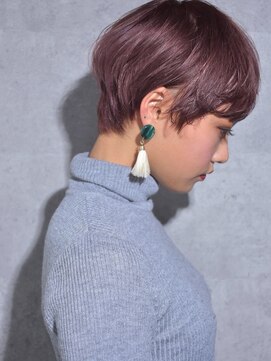 キアラ(Kchiara) 大人レイヤー耳掛け斜めバングショート/kchiara川野直人