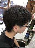 ツーブロックショート