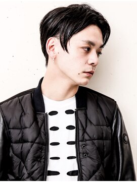 フジヤマ バーバー ショップ(FUJIYAMA BARBER SHOP) 七三オールバックツイストパーマコンマヘア